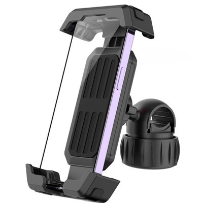 CIRYCASE Support Telephone Velo, [Installation 3S & Anti-Vibration Ultime] Support Telephone Moto, 360° Rotation & Pince de Guidon Robuste Améliorée, Porte Téléphone Vélo pour 4,7-6,8 Smartphones