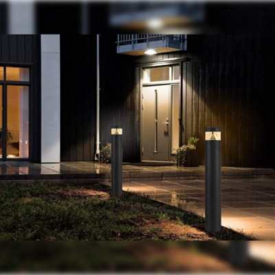 3w Black LED Bollard Post Ground Spike Light Warm White ZLC302WW