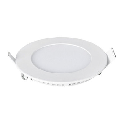 3W Recessed Round LED Mini Panel Downlight, 85mm Diameter, 70mm Hole Size, 4000K, 2 Years Warranty