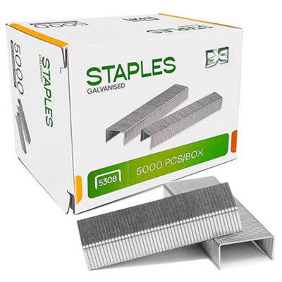 3x 5000 Pack 53 8mm Heavy Duty Staples for Staple Guns and Heavy Duty ...