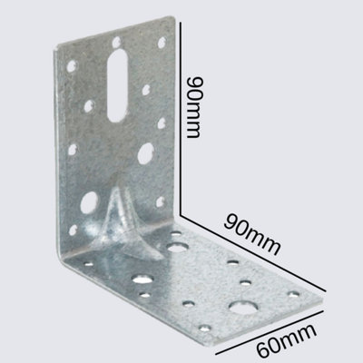 3x 75mm (3") Industrial Fence Post Spike Support 600mm Long (Includes Driving Tool)
