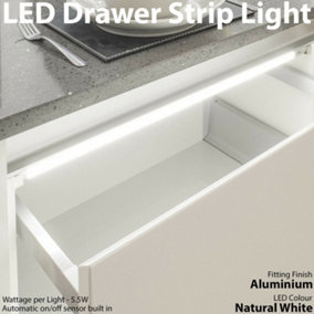 3x 800mm LED Drawer Strip Light AUTO ON/OFF PIR SENSOR Kitchen Cupboard Door