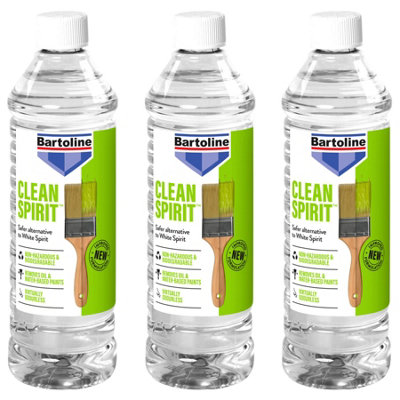 3x Bartoline Clean Spirit Paint Brush Roller Cleaner Odourless Water ...