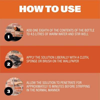 3x Bartoline Wallpaper Stripper Concentrated Formula Fast Acting Easy Removal 1L