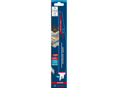 3x Bosch EXPERT TC Carbide Progressor Wood & Metal Sabre Saw Blade + Hat - 9