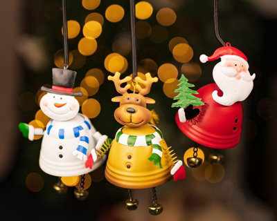 3x Bouncing Christmas Ornaments