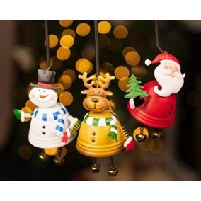 3x Bouncing Christmas Ornaments