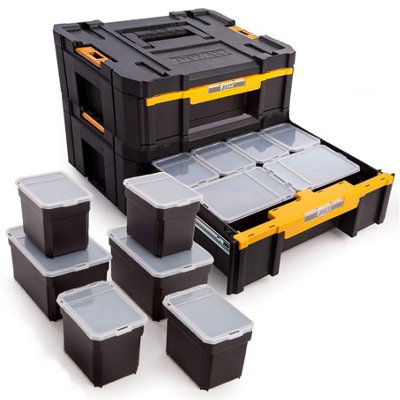 3x Dewalt DWST1-70705 TStak III Deep Draw Stackable Tool Storage