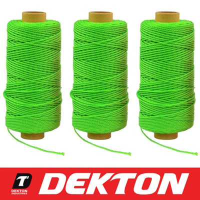 3x Green 70M Builders Building Brick Laying Measuring Masonry Rope ...