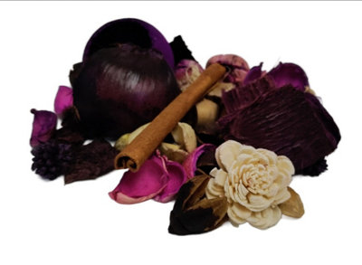 3x Lavender & Bergamot Pot Pourri Scented Home Botanicals Relaxing Scent 250g Bag
