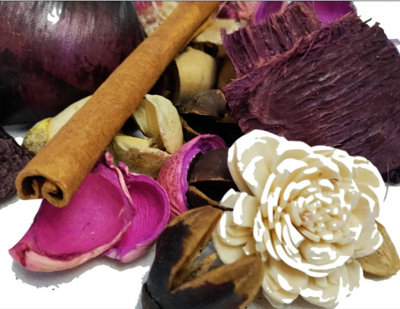 3x Lavender & Bergamot Pot Pourri Scented Home Botanicals Relaxing Scent 250g Bag