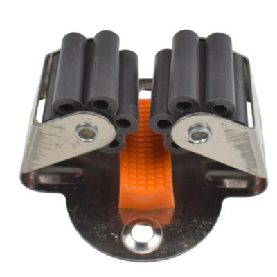 3x Roller Grip Holder Wall Mounted Tool Holder Rack Rail Storage Shed ...