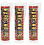 3x Solvent Free Hard As Nails High Power Adhesive Cartridge For Exterior Out Use