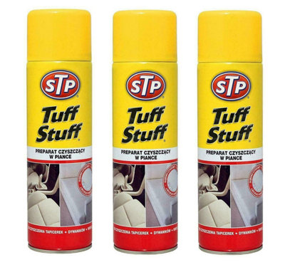 3x STP Tuff Stuff Car Interior Upholstery Seats Carpet Foam Cleaner