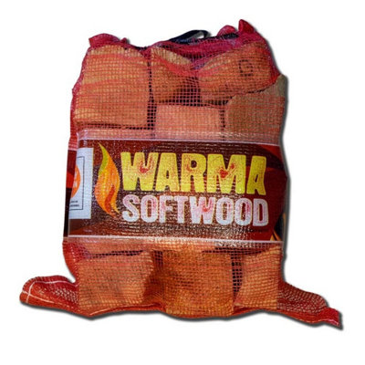 3x Warma Softwood Kiln Dried Logs Firewood Firepit Chimenea Pizza Oven Logs 7kg