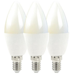 3x WiFi Colour Change LED Light Bulb 4.5W E14 Warm Cool White Mini Dimmable Lamp