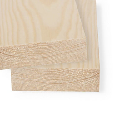 3x1 Inch Spruce Planed Timber (L)1800mm (W)69 (H)21mm Pack of 2