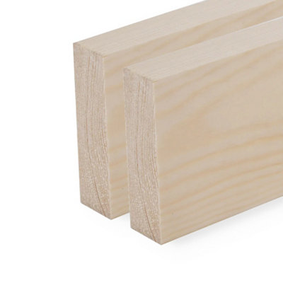 3x1 Inch Spruce Planed Timber  (L)900mm (W)69 (H)21mm Pack of 2