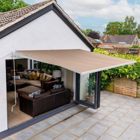 3x2.5m Beige Manual Retractable Awning