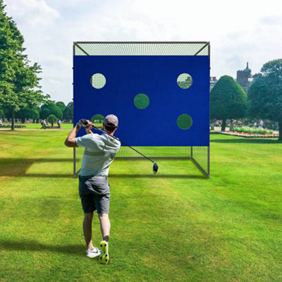 3X3M Backyard Golf Practice Swing Hitting Training Cage Nets 5 Hole Target Sheet