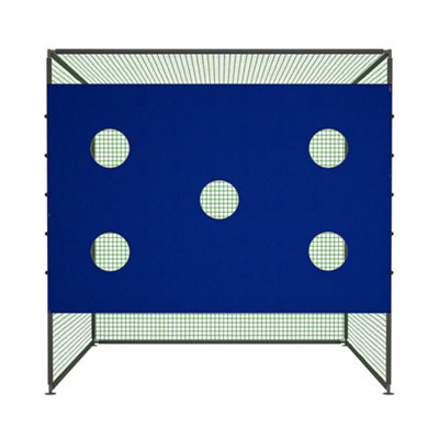3X3M Backyard Golf Practice Swing Hitting Training Cage Nets 5 Hole Target Sheet - 9