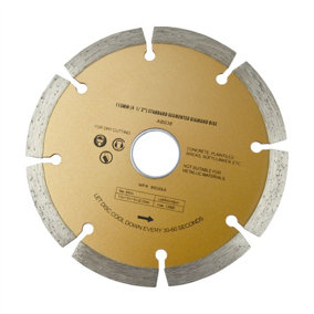 4-1/2in 115mm angle grinder diamond disc disk cutting brick stone