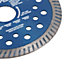 4-1/2in Dry and Wet Turbo Cutting Disc for Porcelain Ceramic Granite Marble 10pk