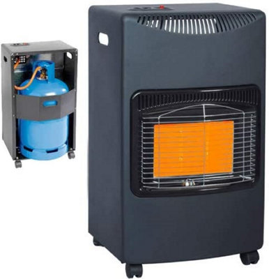 4.2Kw Gas Heater Free Standing Gas Heater Portable Heater With With Wheels Comes + Hose And Regulator
