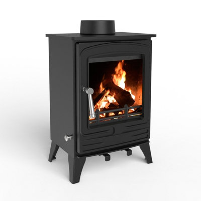 4.2kW Steel Eco Multifuel Burning Stove DIY at B&Q