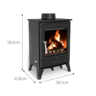 4.2kW Steel Eco Solid Multifuel Wood Burning Stove