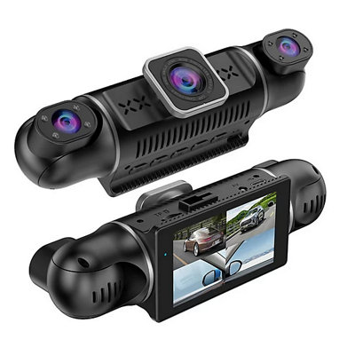 4.5 Inch Mirror Dash Cam Dual Lens 1080P Front Rear Car DVR