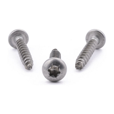 4.5 X 20 Six Lobe Pan Chipboard 100 Pack A2 Stainless Steel