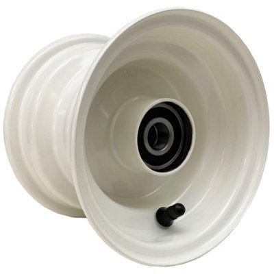 4.50x6 Rim Steel Wheel Welded 20mm Ball Bearing 80mm Hub Length + Cap ...