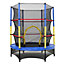 4.5FT Kids Mini Trampoline with Safety Enclosure