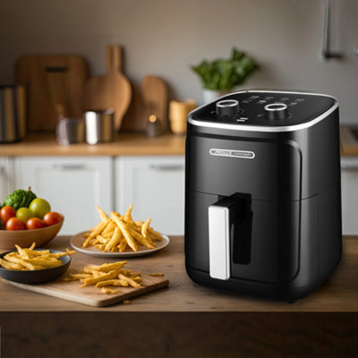 DIHL 2L Air Fryer Black Gold Rapid Healthy Cooker Oven