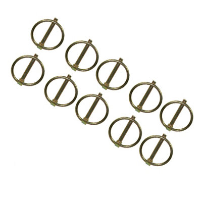 4.5mm Lynch Pins Clip Clamp (linchpin) Linkage Locking Pin 10pc Tractor Trailers