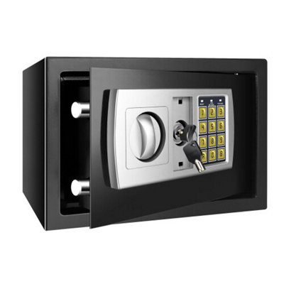 4.6L BLACK Digital Security Safe Electronic Keypad Lock with Keys for ...