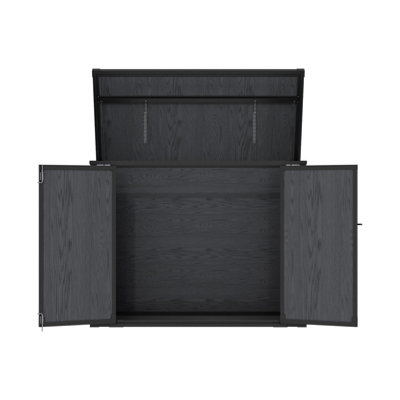4.7x2.5ft Garden Tool Bicycle Storage Shed PP Storage Shed in Grey
