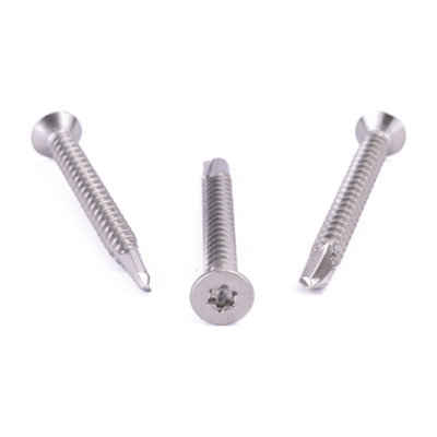 4.8 X 80 Six Lobe Csk Self Drilling Screw 25 Pack DIN 7504-O A2 ...
