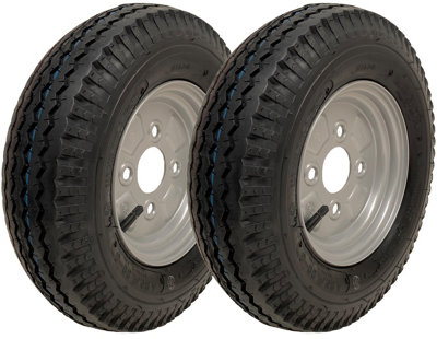 4.80/4.00-8 road legal high speed wheels 338kgs, 400 8 6ply 100mm PCD ...