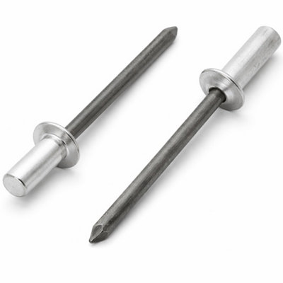 4.8mm x 25mm - Pack of 50 - ISO 15973 - Aluminum-Steel Sealed Blind Pop ...