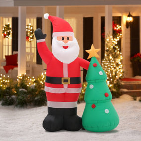 4.9ft Christmas Inflatable Decoration LED Blow up Santa Claus Outdoor Xmas Decor
