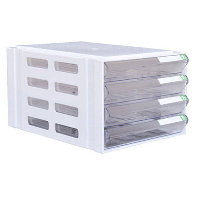 4 A4 Drawers Plastic Drawer 350x245x95mm