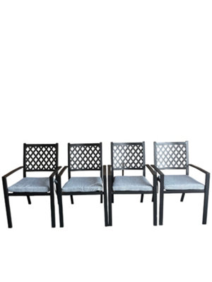 4 Adlington Diamond Back Stacking Chairs