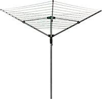 4 Arm Rotary Clothes Dryer Garden Outdoors Washing Line 40m Drying Space