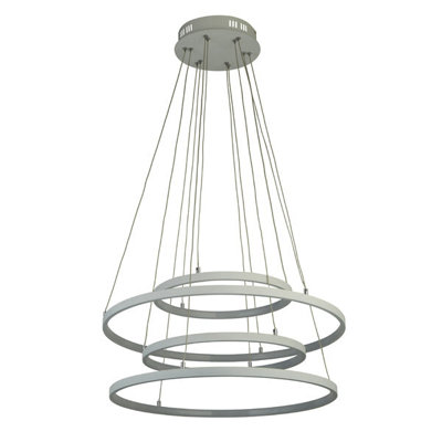 4 Band White LED Ceiling Pendant