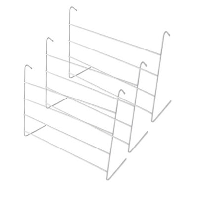 4 Bar Radiator Airer White Indoor Clothes Dryer 3 Piece Pack
