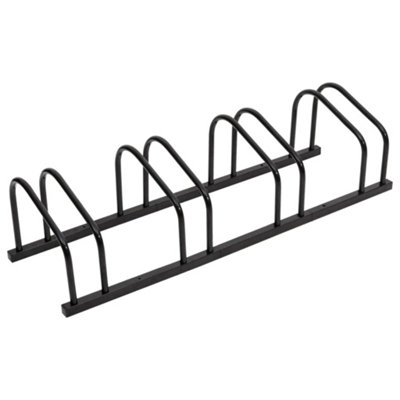 4-Bike Rack Black 103.5 x 33 x 26 cm - Heavy-Duty Galvanised Steel ...