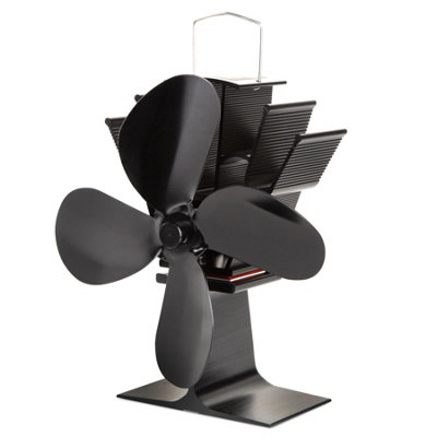 4 Blade Stove Fan Heat for Wood Log Burner - 7