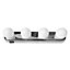 4 Bright Bulbs LED Vanity Light Battery Wireless Vanity Mirror Suction Cup Use Bathroom Light Fixtures
